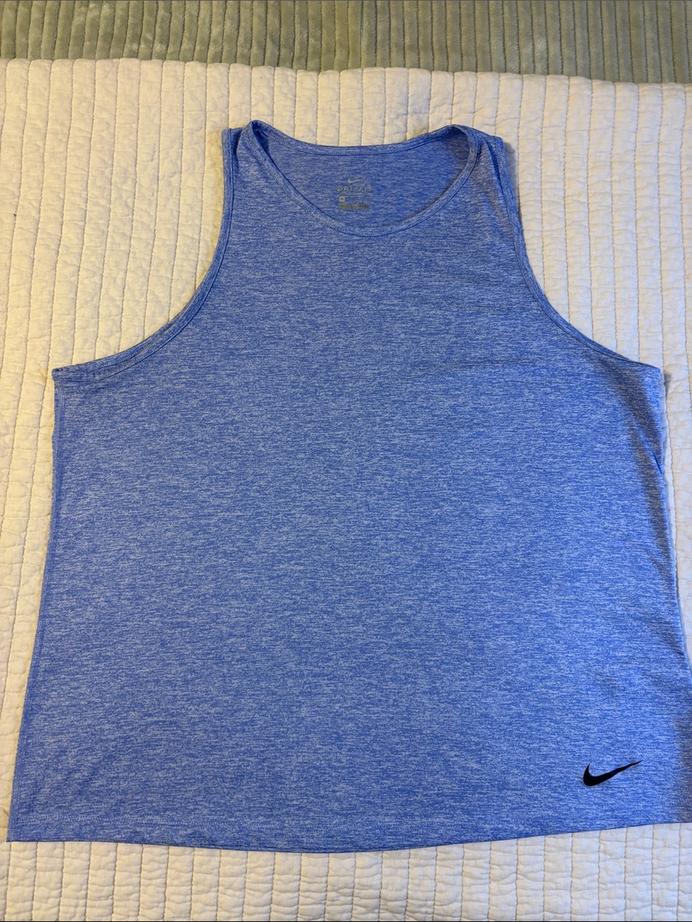 Nike Women’s Heathered Light Blue Workout Tank Top